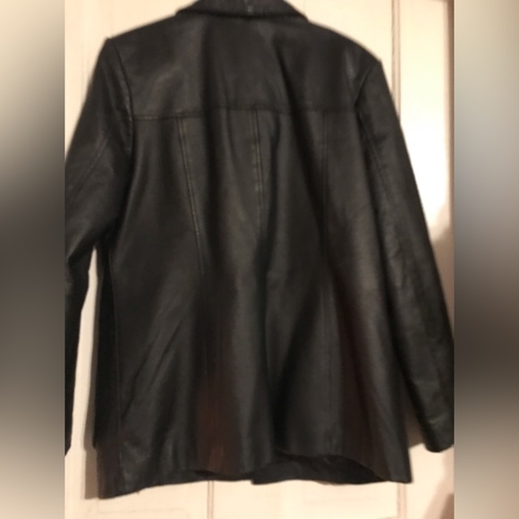 Vtg. G 111 genuine black leather jacket, size MM - Picture 3 of 17